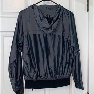 silver nike windbreaker